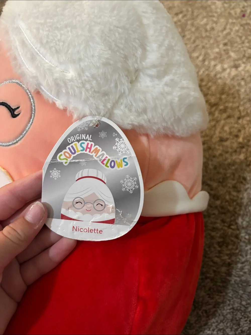 Squishmallows Mrs. Claus Plush - Red, White, Pink, Gold